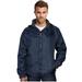 9 Crowns Maximos Men's Water Resistant Fleece Lined Wind Rain Hooded Jacket