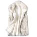 Bescita Women'S Wool Vest Faux Fur Vest Stand Collar Faux Fur Coat Vest Jacket