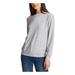 1. STATE Womens Silver Beaded Heather Long Sleeve Jewel Neck Sweater Size XXS