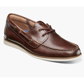 Men's Florsheim Atlantic Moc Toe Boat Shoes Slip On Casual Chocolate 13367-202