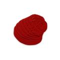 Allegra K Unisex Slouchy Pattern Stretchy Knitted Beanie Hat Red-triangle One Size