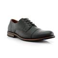 Ferro Aldo Spencer MFA19553L Black Color Men's Lace-up Oxfords With Classic Fabric Detailing Dress Shoes For Work or Casual Wear