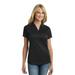 Port Authority Adult Female Women Plain Short Sleeves Polo Black Medium