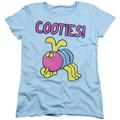 Trevco HBRO329-WT-4 Womens Cootie & Ive Got Cooties-Short Sleeve Tee, Light Blue - Extra Large