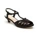 1.75 in. Heel-Dressy Kitten Heel Sandal, Black - Size 41
