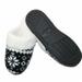 Isotoner Womens Black Snowflake Clog Slippers Clogs Medium 7.5-8