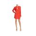 Equipment Femme Womens Bonnie Split Neck Shift Mini Dress