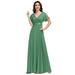 Ever-Pretty Womens Plus Size Wedding Party Bridesmaid Dresses for Women 09890 Light Green US26