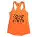 Womens Flowy Tank Top â€œSassy Since Birth" Funny Sassy Tank Top Gift XX-Large, Orange