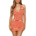 Women Knit Camisole Dress Y2K Aesthetic Spaghetti Strap Mini Dress Skinny Halter Halter Leotard Retro Beach Vacation