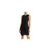 Calvin Klein Womens Faux Wrap Sleeveless Sheath Dress