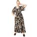 ellos Women's Plus Size Harper Fit & Flare Maxi Dress