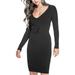 Guess Womens Long Sleeve Corset Dress