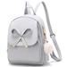 Girls Bowknot Fashion Backpack Cute Leather Backpack Mini Backpack Purse for Women Satchel School Bags Casual Travel Daypacks