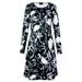 UKAP Casual Halloween Mini Dress for Women Long Sleeve Tunic Tops Shirt Dress Long Sleeve Short Dress Party Holiday