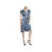 Rachel Rachel Roy Womens Pierce Floral Mini Wrap Dress Blue 8