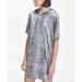 DKNY Womens Sport Crushed Velvet Hoodie Dress