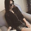 Korean style summer fashion thin section long-sleeved lace hollow jacket women anti-ultraviolet fashion short jacket white bomber women