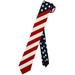 American Flag Mens Skinny Neck Tie USA Patriotic 2.5" Narrow Thin NeckTie
