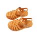 Listenwind Summer Flat Sandals Baby Girls Toddler Soft Non-slip Princess Shoes Kids Candy Jelly Beach Shoes Boys Casual Roman Slippers