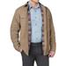 The American Outdoorsman Fleece Lined Washed Canvas Shirt Jackets (Medium, Driftwood)