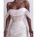 Women s Off Shoulder Cowl Neck Sequin Bodycon Pleated Sexy Dress