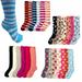 12 Pairs Women Girl Winter Socks Cozy Fuzzy Slipper Long Knee High Lot Warm 9-11