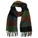 D&Y Unisex Classic Softer Than Cashmere Plaid Fringe End Scarf, Black/Gray/Brown/Olive