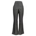 Lisa Rinna Collection Women's Pants Sz M Pull On Boot Cut W/Pocket Gray A299569