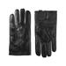 Isotoner Mens Leather Sleek Heat Leather Gloves