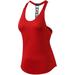 Ladies Women Active Wear Tops Vest Tank Tops Yoga Tee Sleeveless T-Shirt Compression Sports Gym Fitness Jogging Running Red M