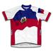 Haiti Flag Short Sleeve Cycling Jersey for Men - Size S