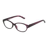 FOSTER GRANT Ladies Butterfly Magenta Reader Glasses 1.25 Diopter