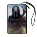 Wallet Canvas Zip Pouch Star Wars The Mandalorian Vivid Pose