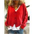 Womens Knitted Sweater Open Front Pocket Coat Long Cardigan Coat Tops Jacket