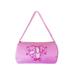 Wenchoice Girls Pink Ballet Shoes Rose Detailed Zippered Dance Duffel Bag