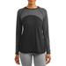 Avia Women's Active Performance Two Tone Long Sleeve Striped T-Shirt