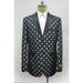 Mens Black ~ White Two Button Cheap Priced Designer Fashion Dress Casual Blazer On Sale Prom Blazer