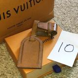 Louis Vuitton Accessories | %Louis Vuittonlarge Luggage Tag And Strap | Color: Tan | Size: Os