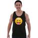 Emoji Adult Tank Top T-Shirt Tees Tshirt Tongue Silly Emoticon Social Media