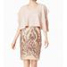 Womens Sheath Dress Sequined Chiffon Cape 6