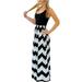 Women's Casual Sleeveless Maxi Dresses Loose Striped Color Block Long Maxi Tank Dresses Summer Bohemian Sundress