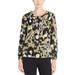 CATHERINE CATHERINE MALANDRINO Womens Bishop Sleeves Printed Pullover Top