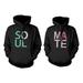 Soul Mate Cute Matching Couple Hoodies Great Gift Idea for Couples