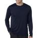 The Hanes Mens Cool DRI with FreshIQ Long Sleeve Performance T-Shirt - NAVY - XL