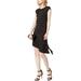 Bar Iii Womens Ruffle Asymmetrical Dress