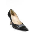 Pre-ownedMichael Kors Womens Leather Quilted Pointed Toe Pumps Black Size 7