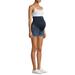 Time and Tru Maternity Roll Cuff Denim Shorts - Available in Plus Sizes