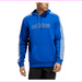 Adidas Men's Essentials 3-Stripes Pullover Fleece Hooded Sweatshirt Blue M