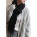 Women Classic Tassel Hem Trendy Cozy Casual Autumn Muffler